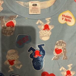 Star Wars Light Blue Heart Graphic Tee